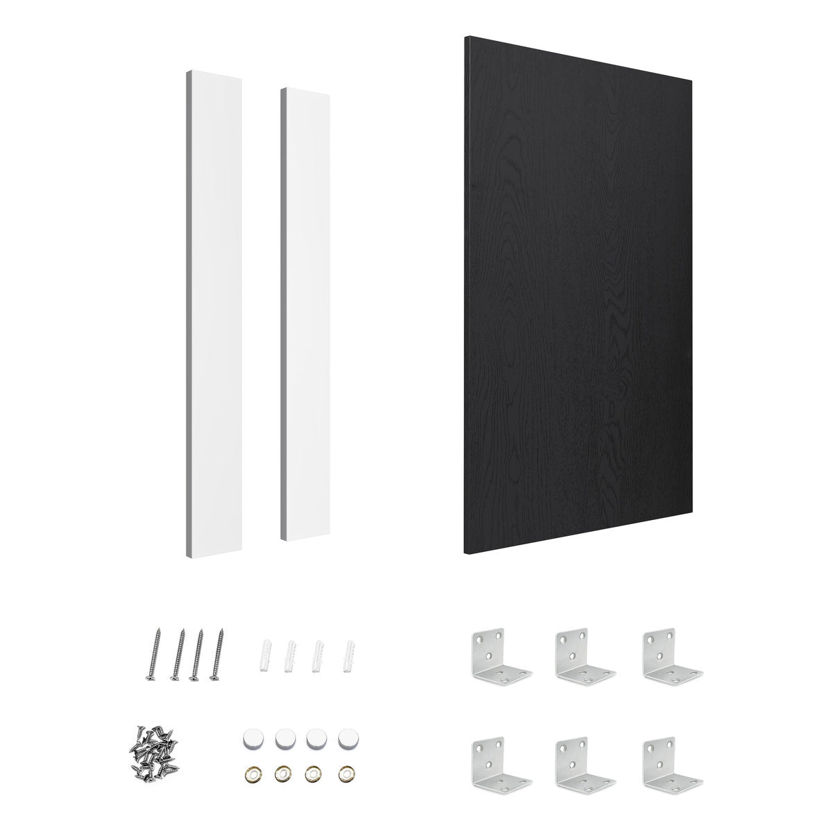Otti End Panel 880x580x16 Black Oak with installation Kit