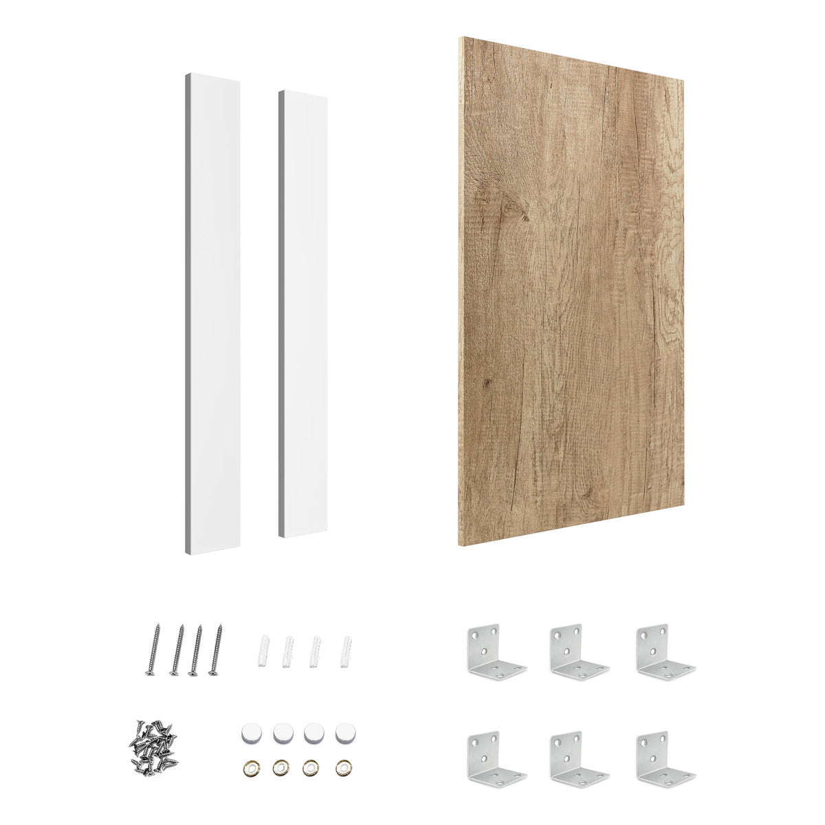 Otti End Panel 880x580x16 Natural Oak with installation Kit