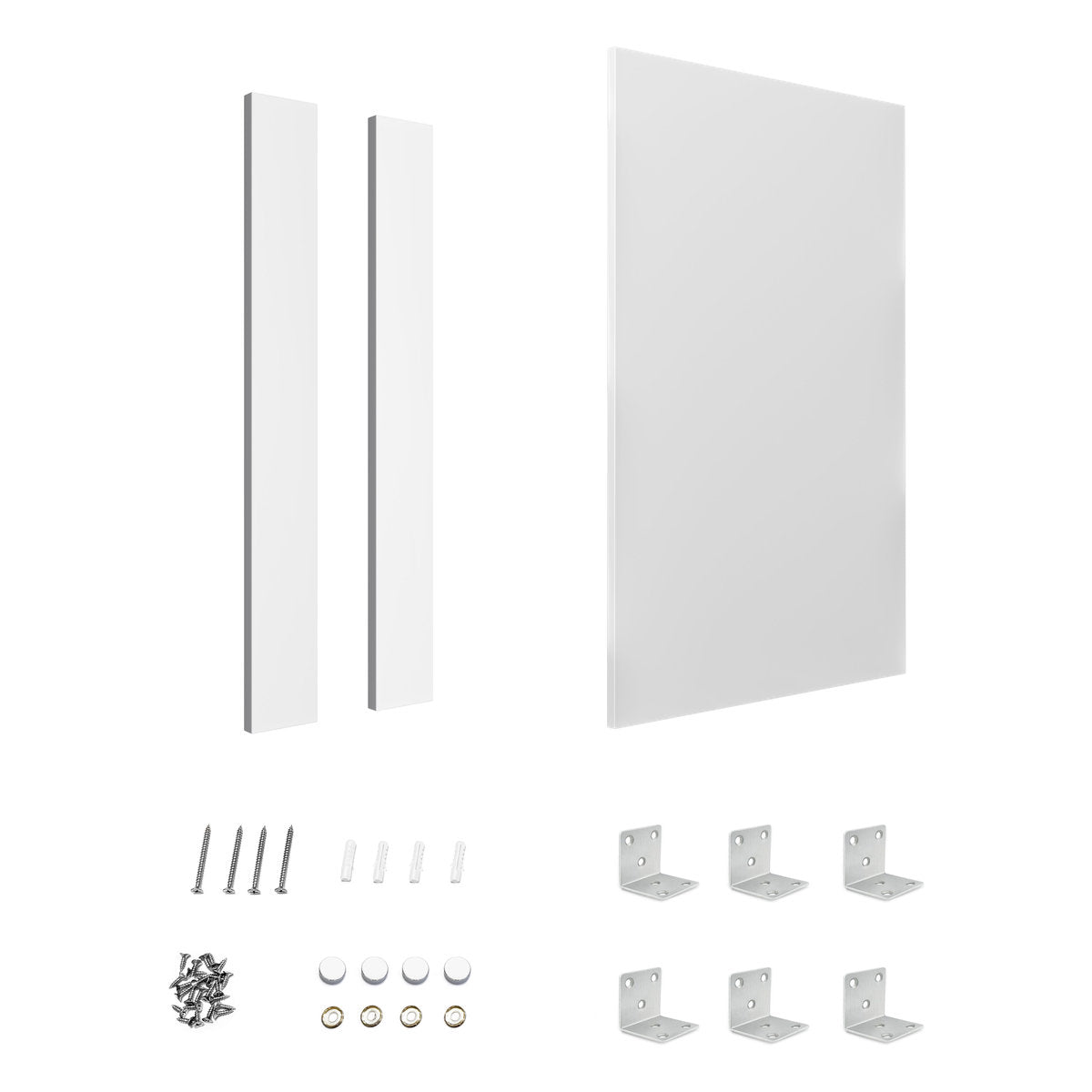 Otti End Panel 880x580x16 Polyurethane White with installation Kit