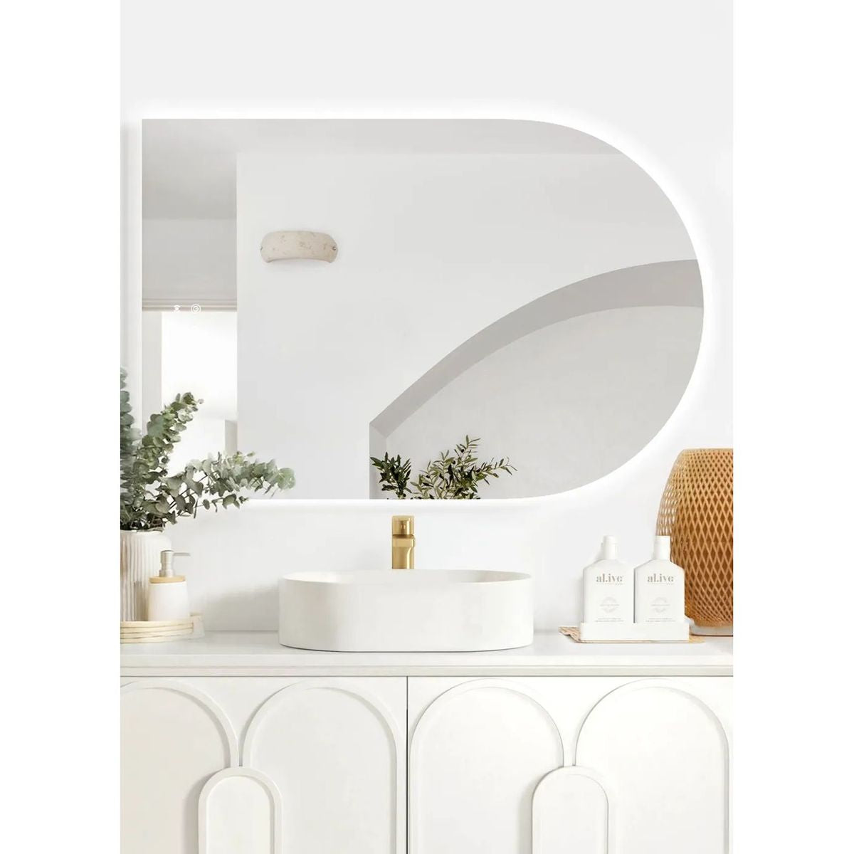 LED Archie 1200X800 Frameless Mirror