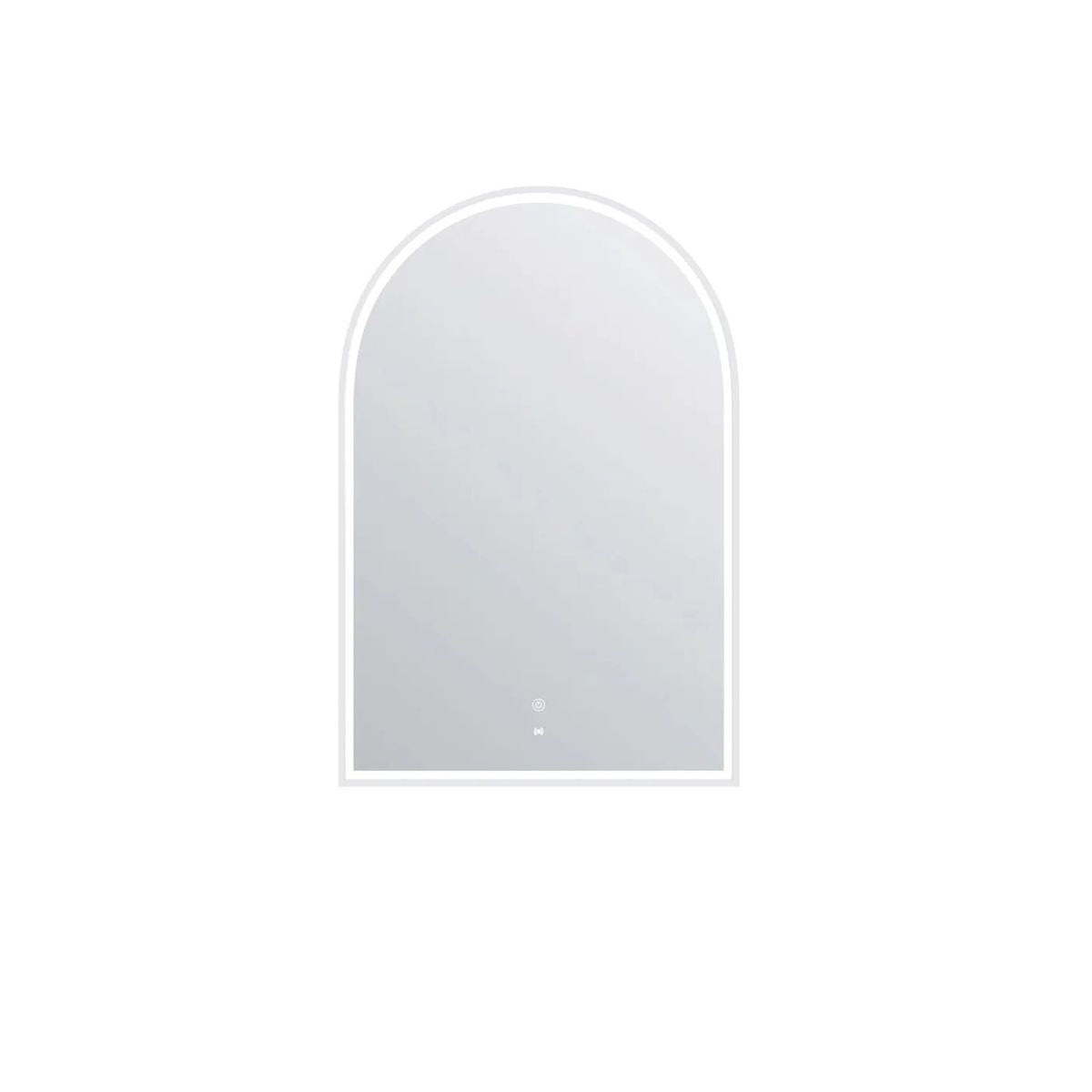 LED Archie 900X600 White Metal Frame Mirror