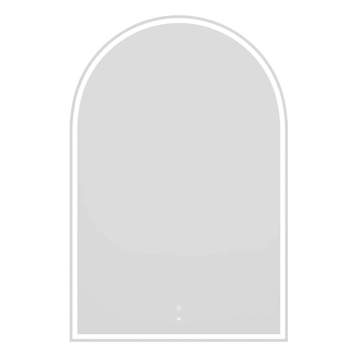 Otti LED Archie 1200x800 White Metal Frame Mirror