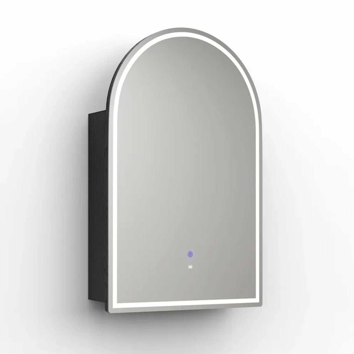LED Archie 900(H)x600(W) Black Oak Shaving Cabinet - Premium Edition