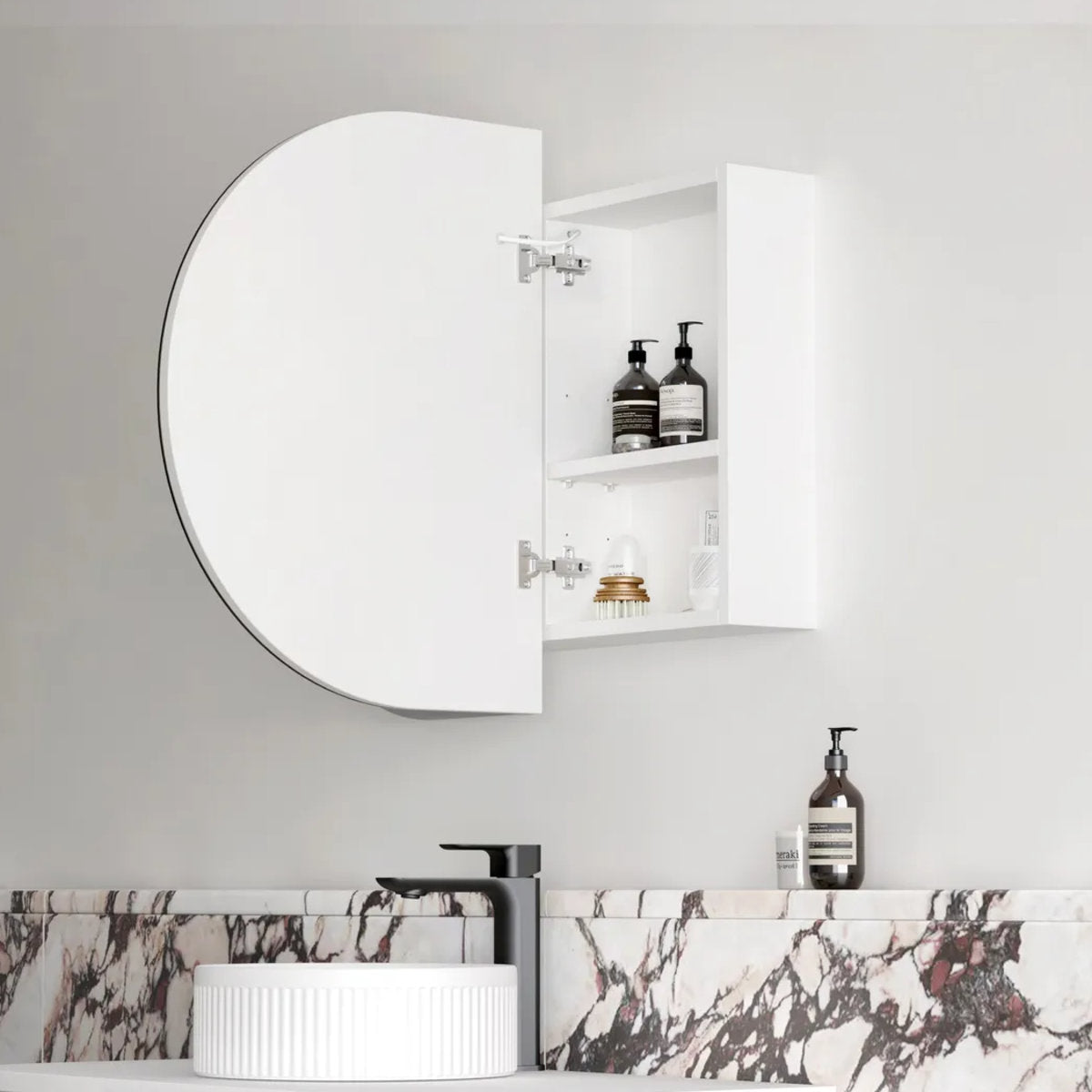 LED Bondi 900(W)x600(H) White Shaving Cabinet - Premium Edition