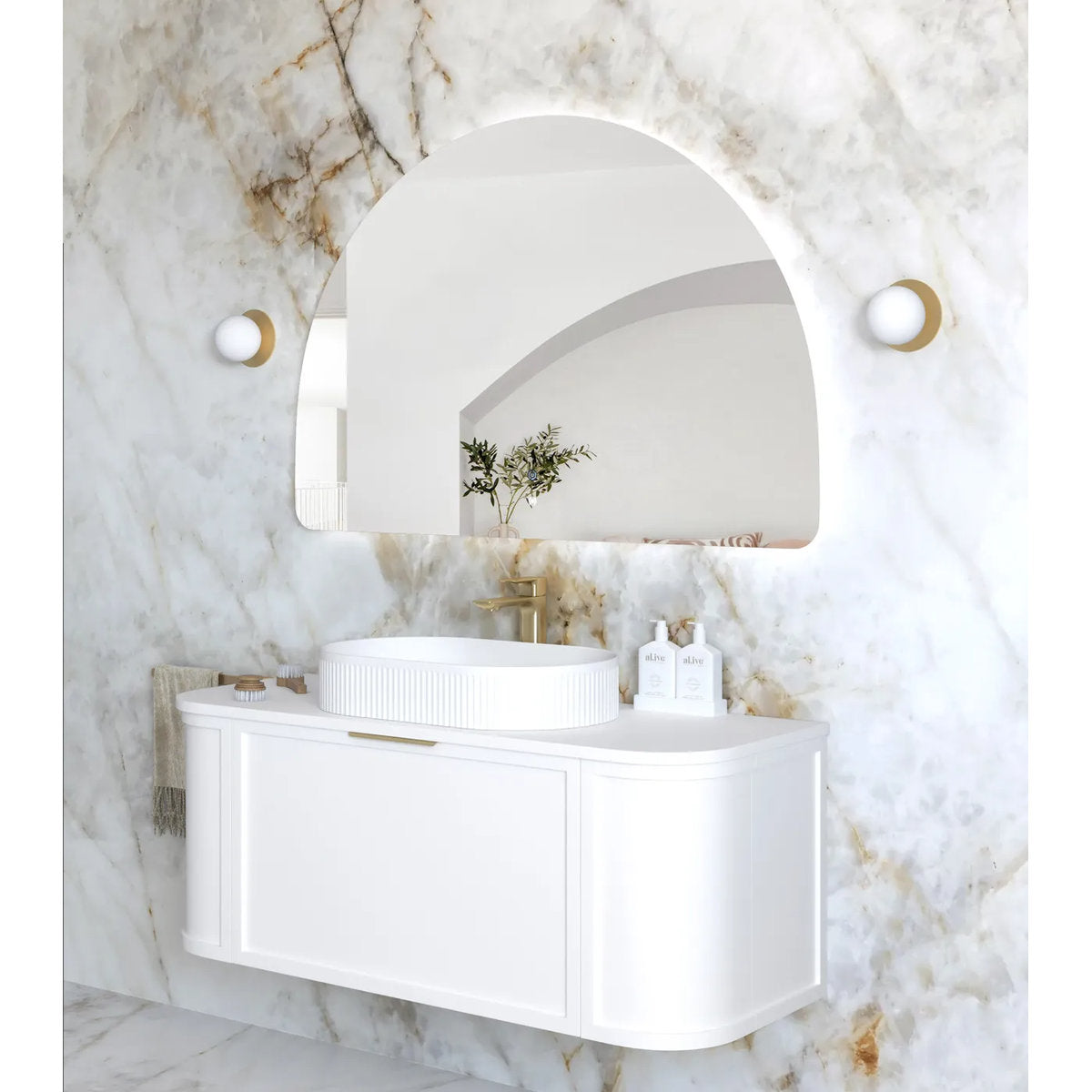 Otti LED Moonlight Archie 800(H)x1200(W) Frameless Tuffi Mirror