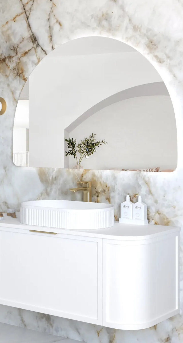 Otti LED Moonlight Archie 800(H)x1200(W) Frameless Tuffi Mirror