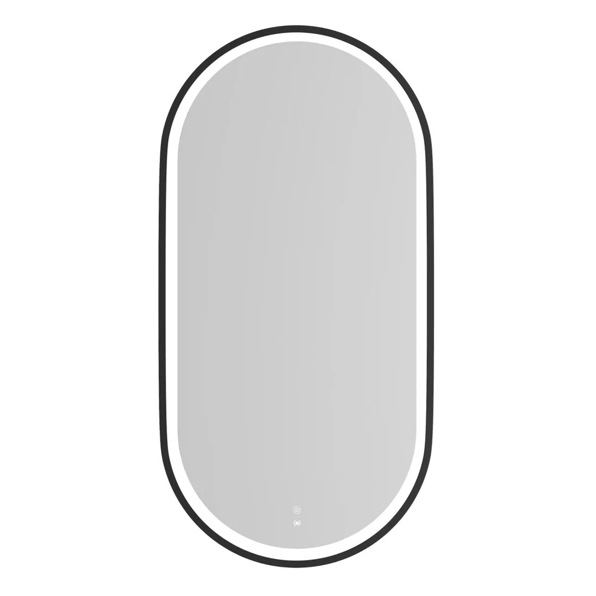 LED Noosa 900(H)x450(W) Black Metal Frame Tuffi Mirror
