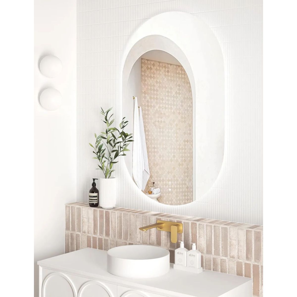 LED Noosa 1200X750 Frameless Mirror