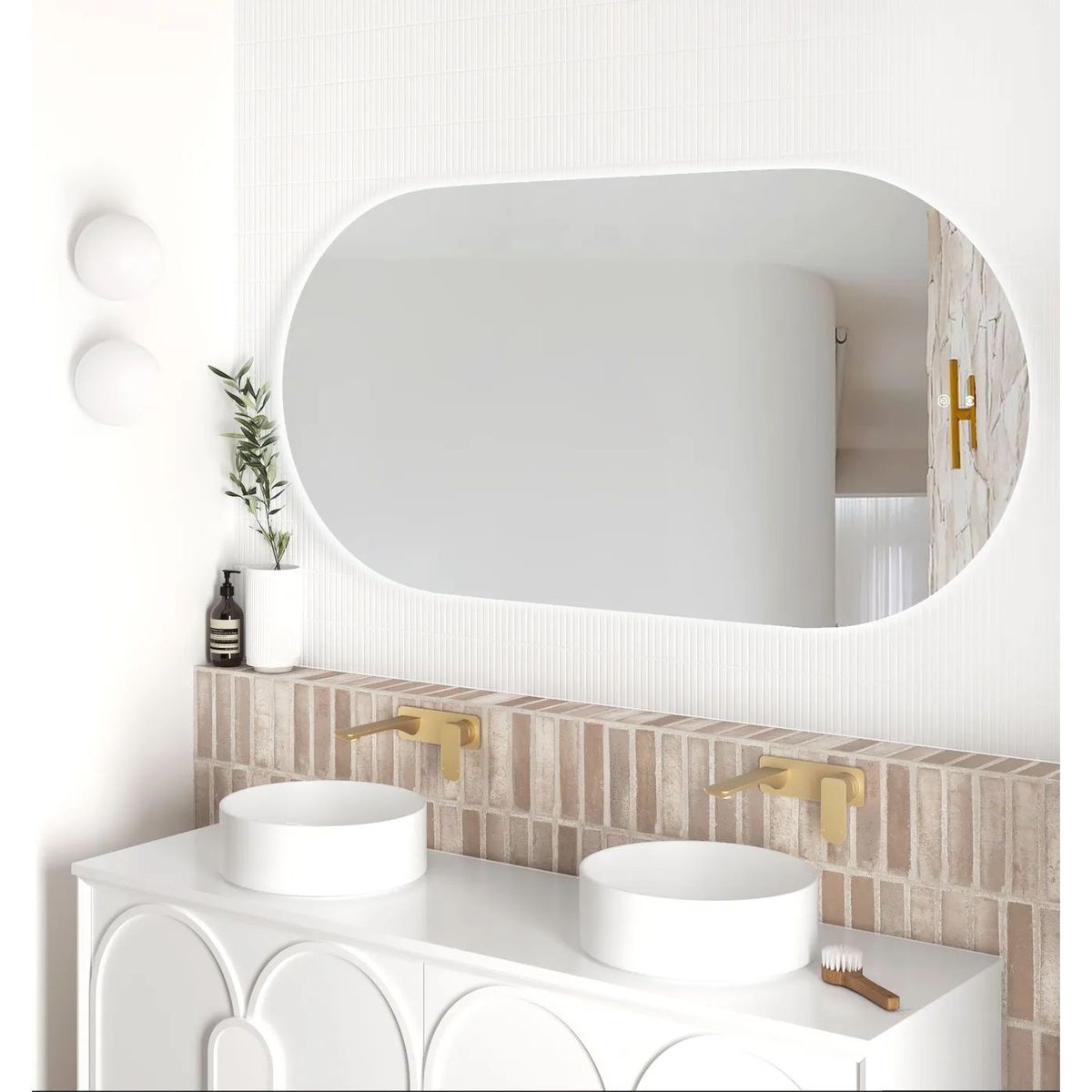 LED Noosa 1500X750 Frameless Mirror