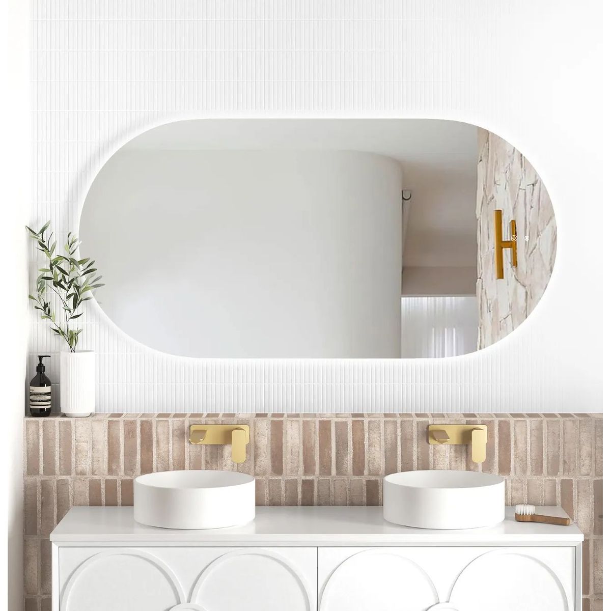 LED Noosa 1500X750 Frameless Mirror