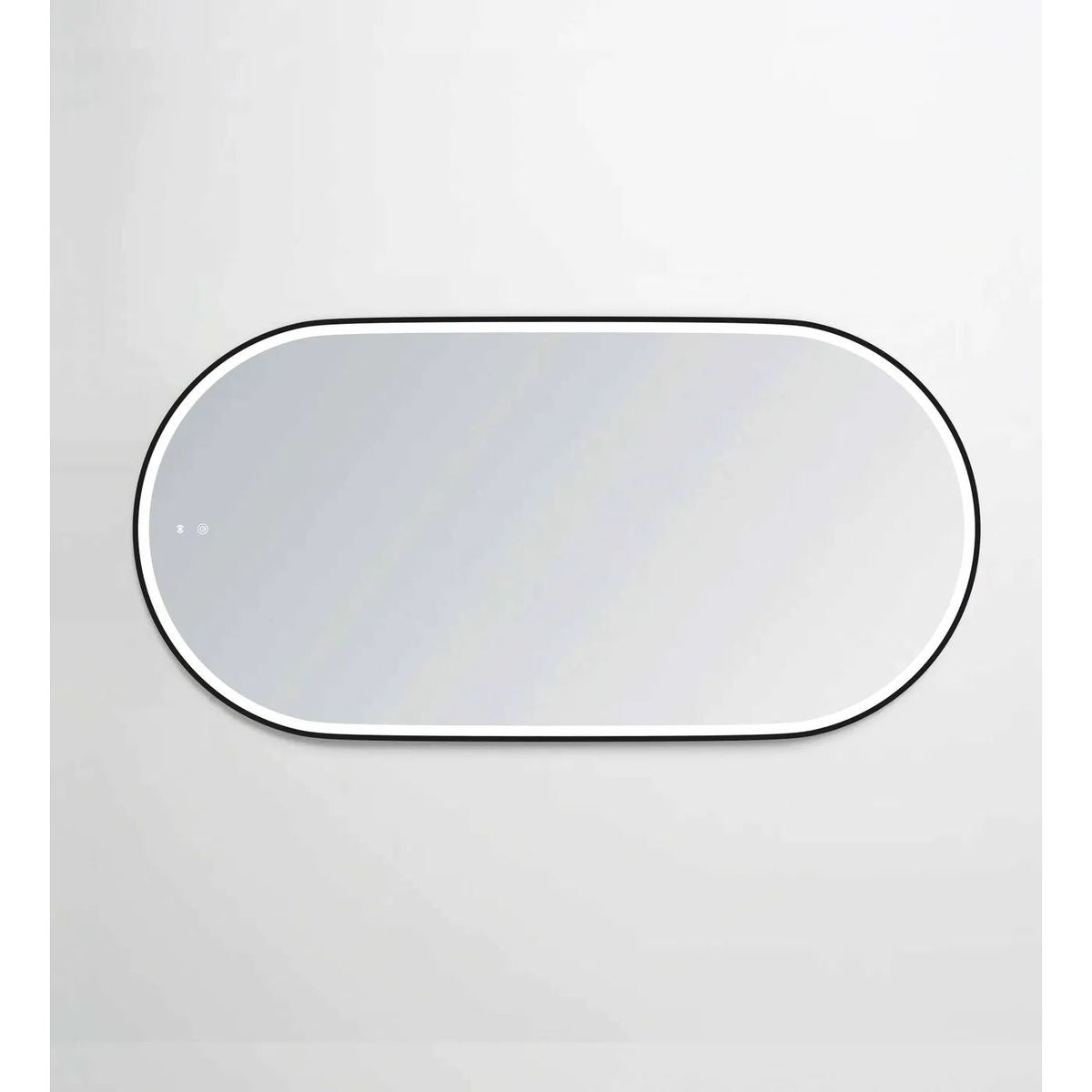 LED Noosa 1500X750 Black Metal Frame Mirror