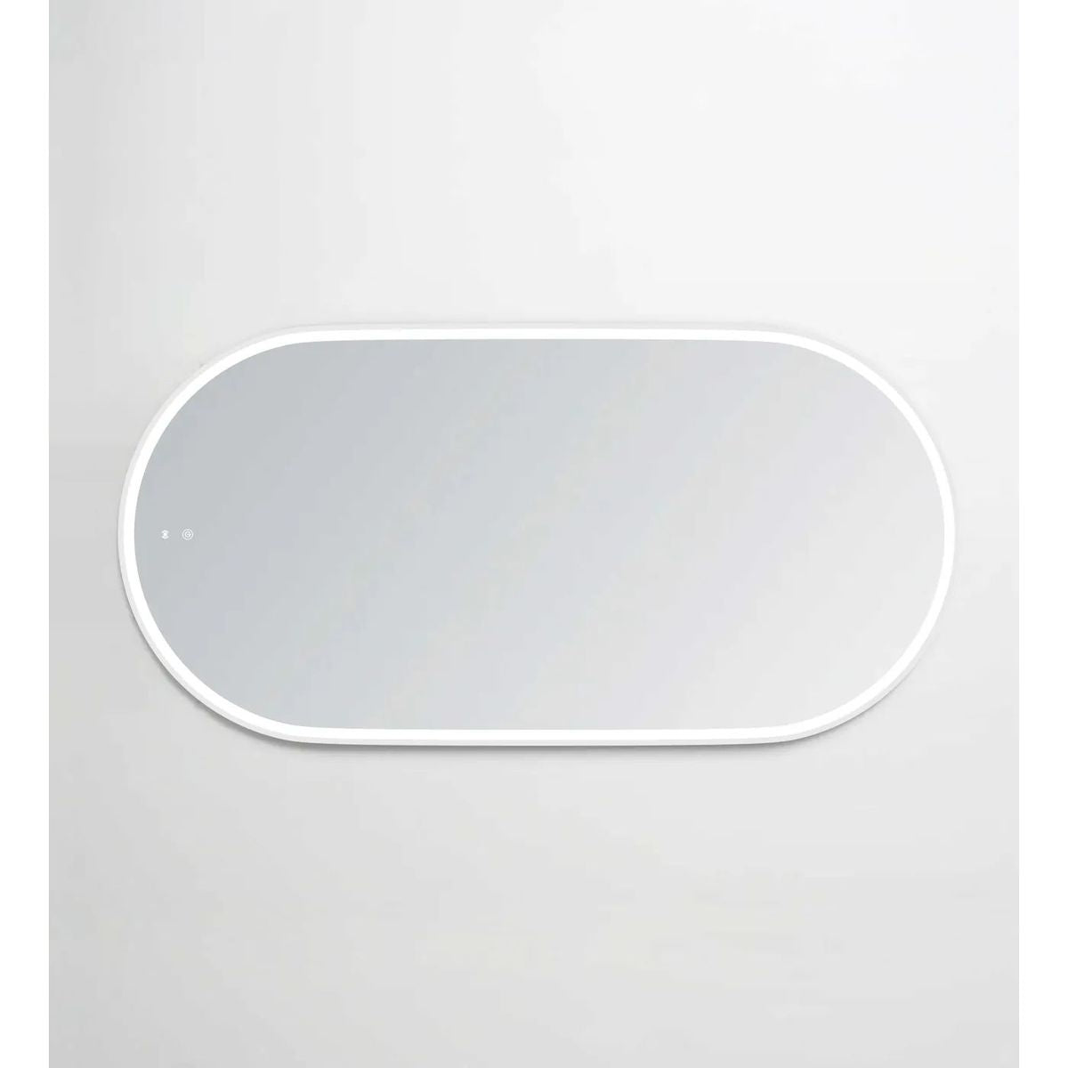 LED Noosa 1500X750 White Metal Frame Mirror