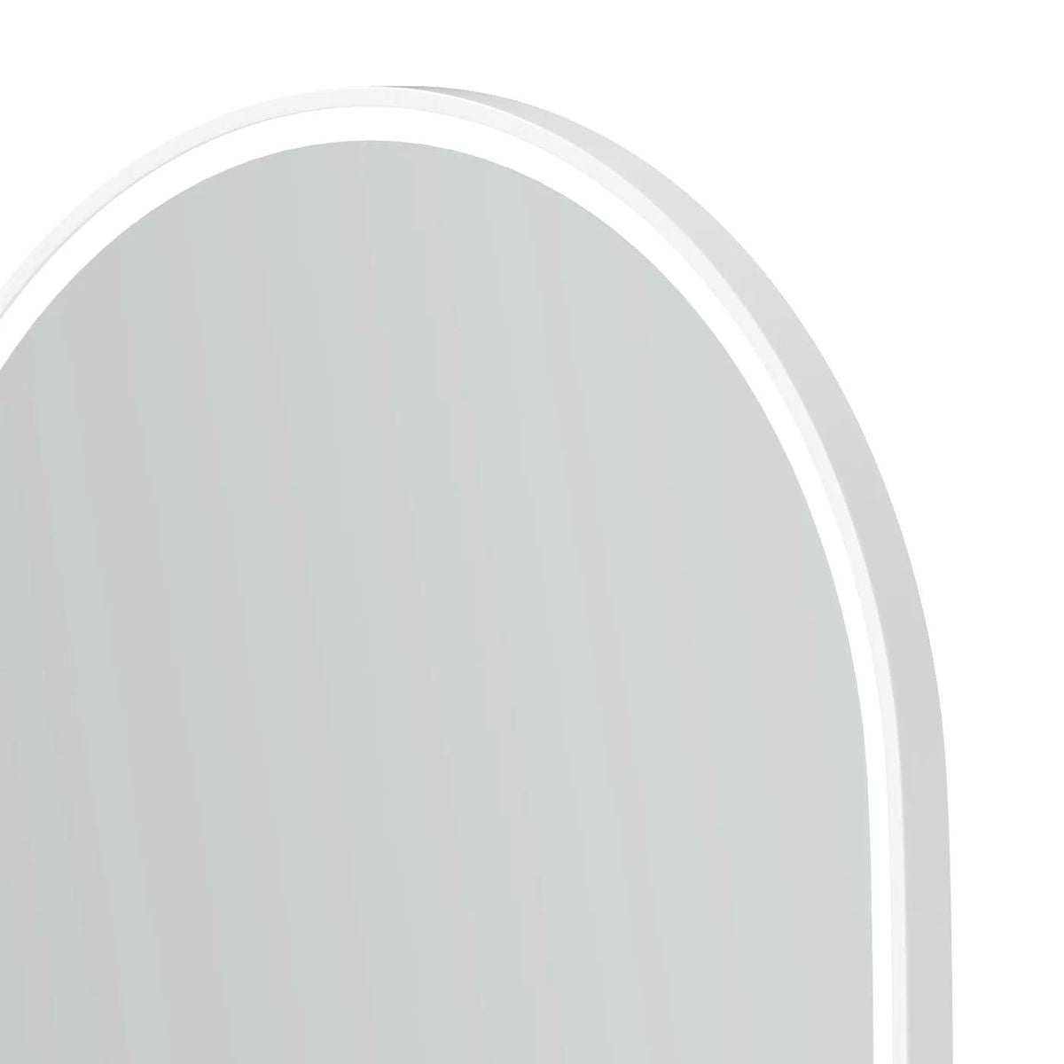 LED Noosa 1500X750 White Metal Frame Mirror