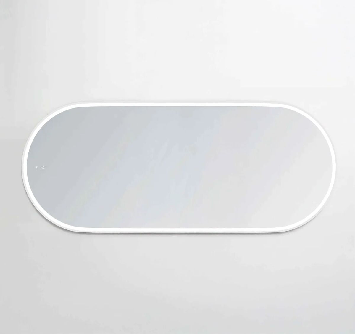 Otti LED Noosa 1800(W)x750(H) White Metal Frame Mirror