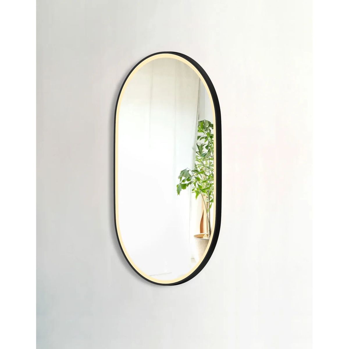 LED Noosa 900X600 Black Metal Frame Mirror