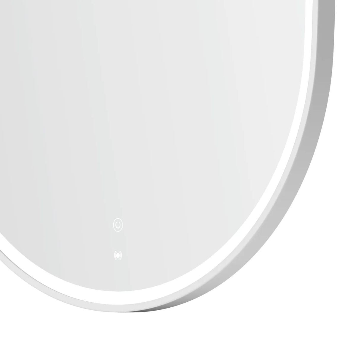 LED Noosa 900X600 White Metal Frame Mirror