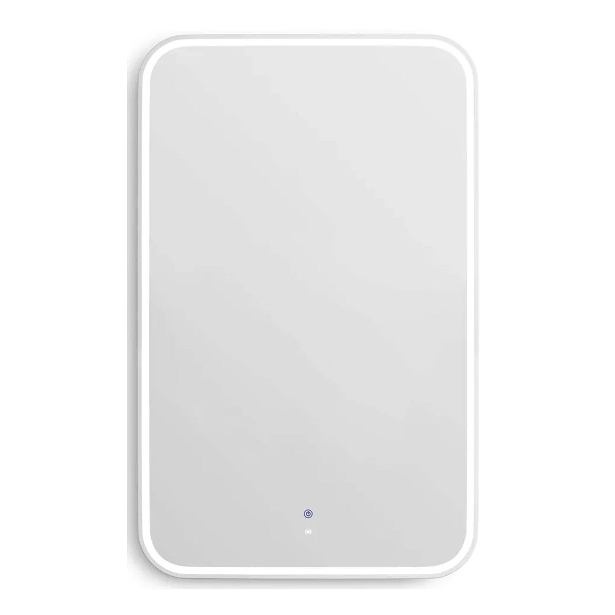 Otti LED Newport 1200x750 Matte White Metal Frame Mirror