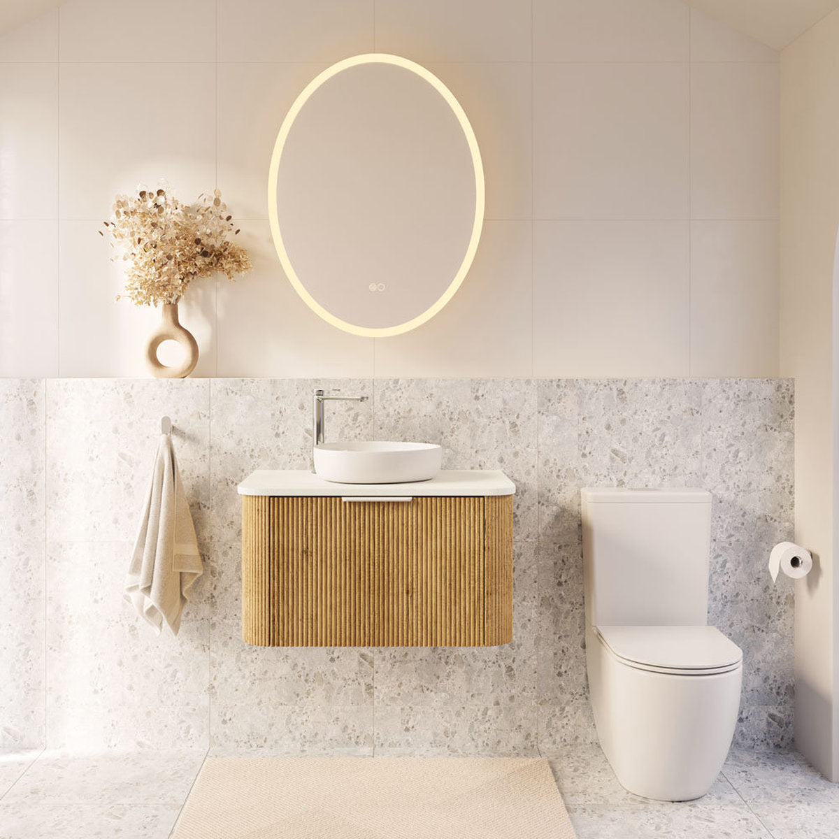 Fienza Antonia Oval Led Mirror