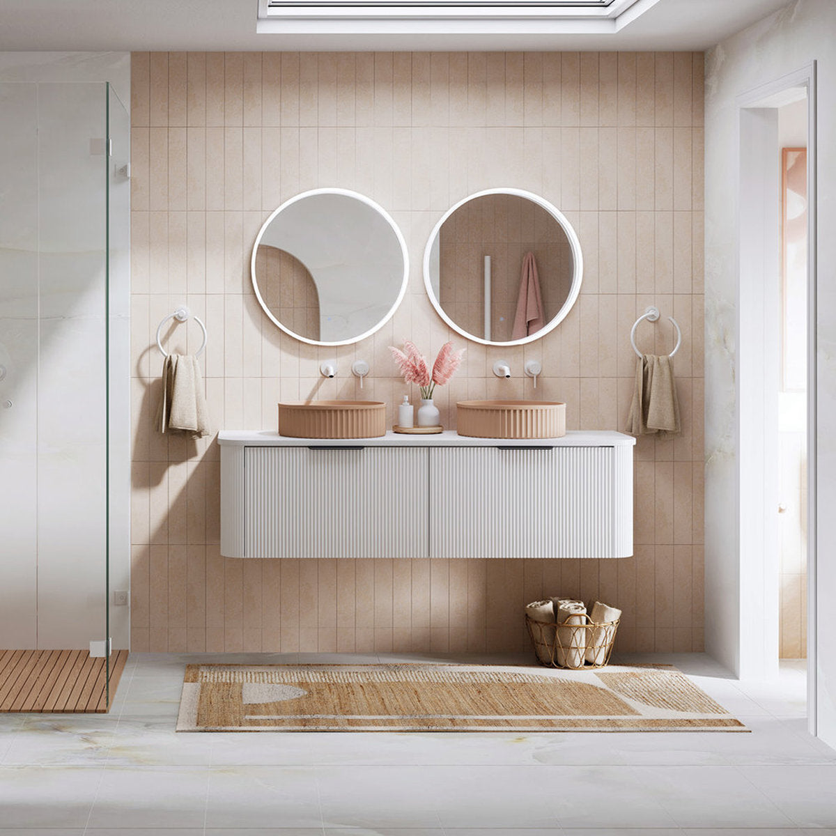 Fienza Sansa Round Led Mirror, 600 mm
