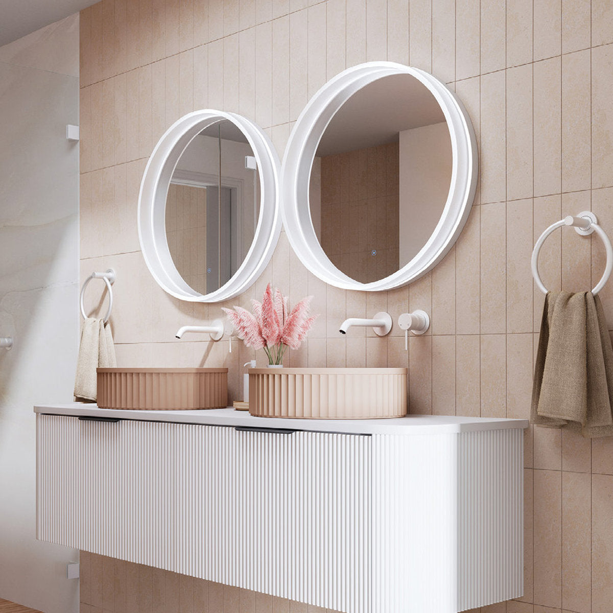 Fienza Sansa Round Led Mirror, 600 mm