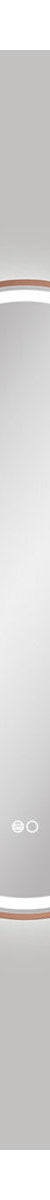 Fienza Empire Led Brushed Copper Framed Mirror, 450x900mm