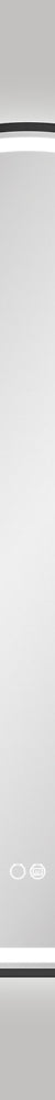Fienza Valentina LED Matte Black Framed Mirror, 600 x 900mm