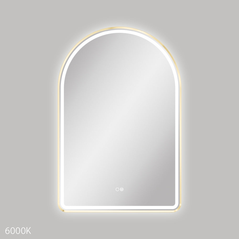 Fienza Empire Brushed Copper Framed Mirror, 450 x 900mm