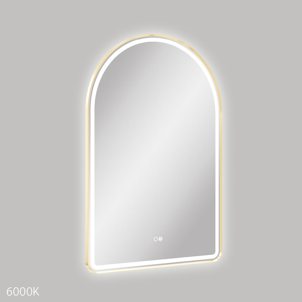 Fienza Empire Brushed Copper Framed Mirror, 450 x 900mm