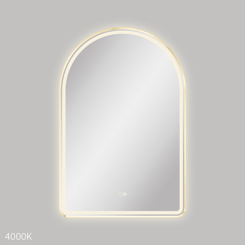 Fienza Empire Brushed Copper Framed Mirror, 450 x 900mm