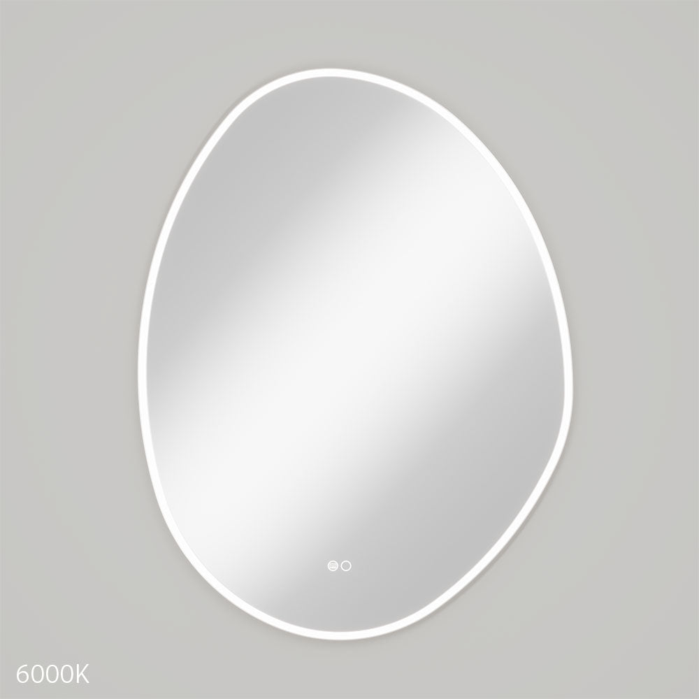 Fienza Pebble Asymmetrical LED Mirror, 700 x 920mm