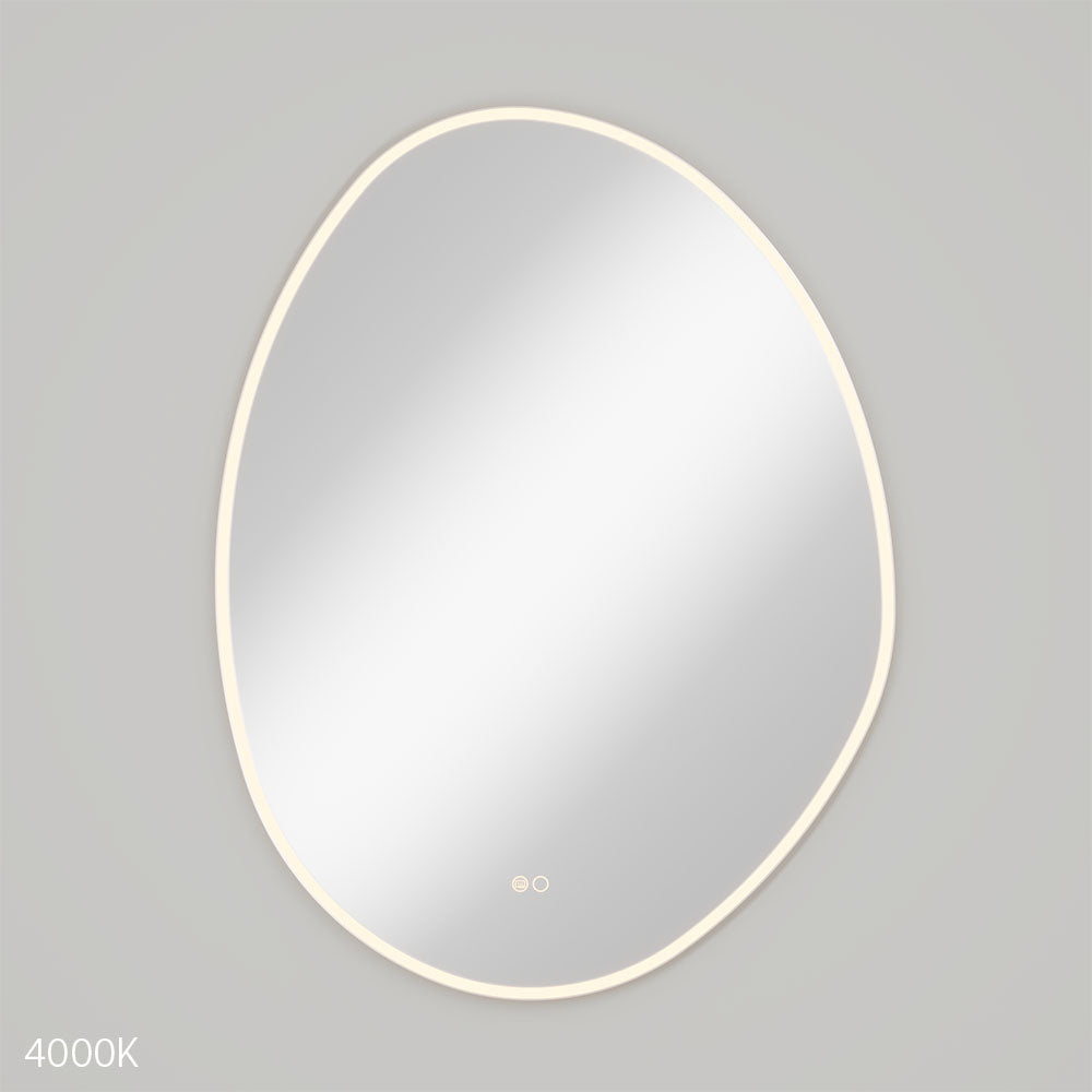 Fienza Pebble Asymmetrical LED Mirror, 700 x 920mm