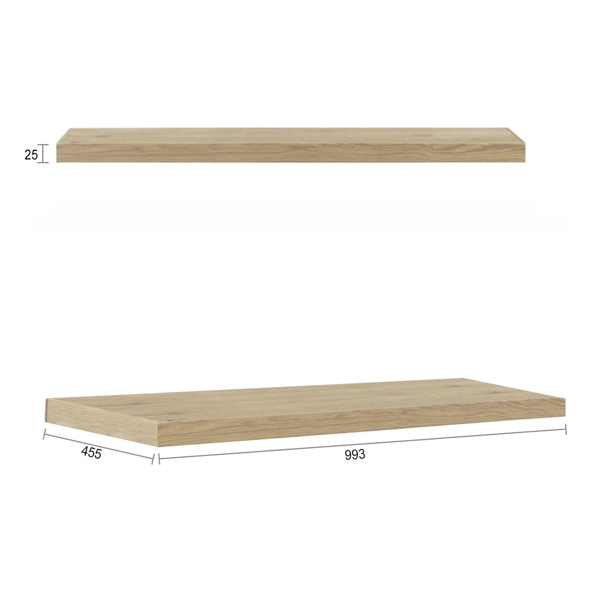Otti Byron 997X452x25 Natural Oak Leg Panel