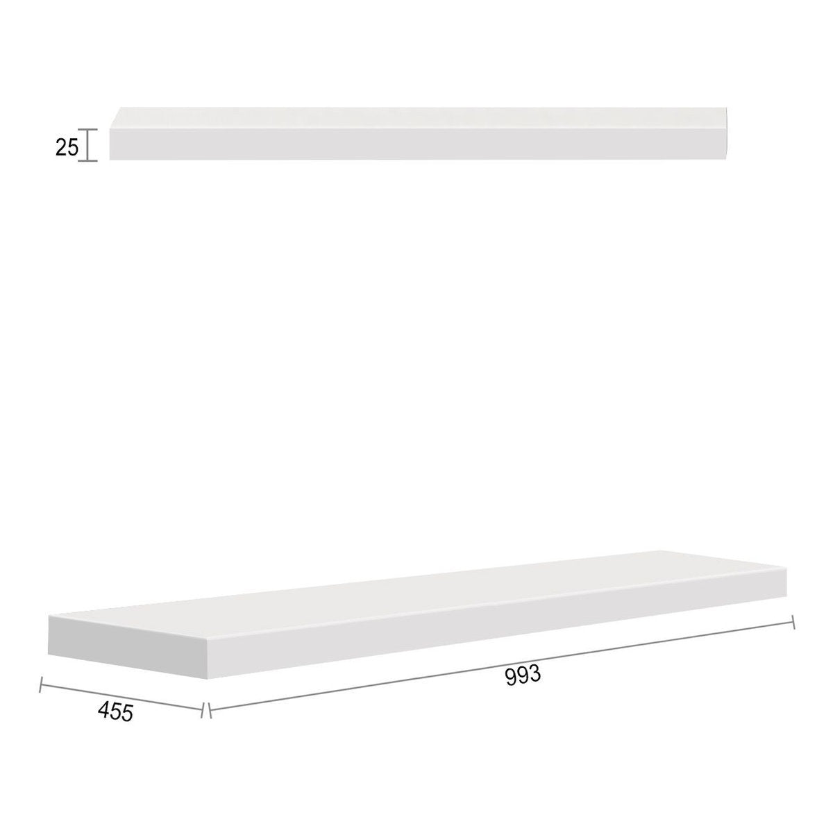 Otti Boston 997X450x25 Matte White Leg Panel