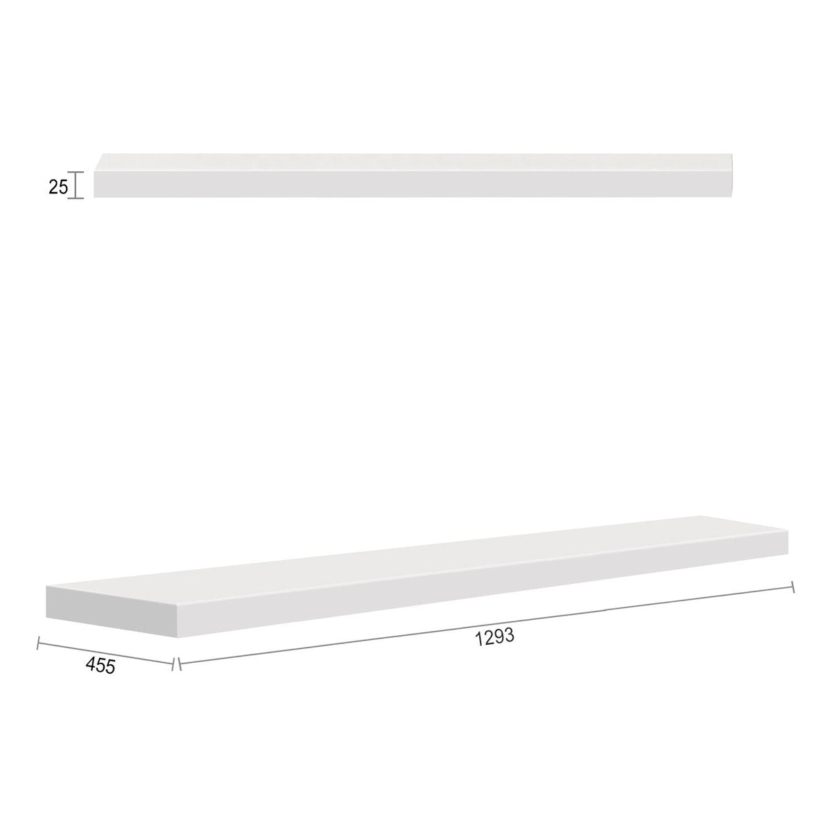 Otti Boston 1297X450x25 Matte White Leg Panel