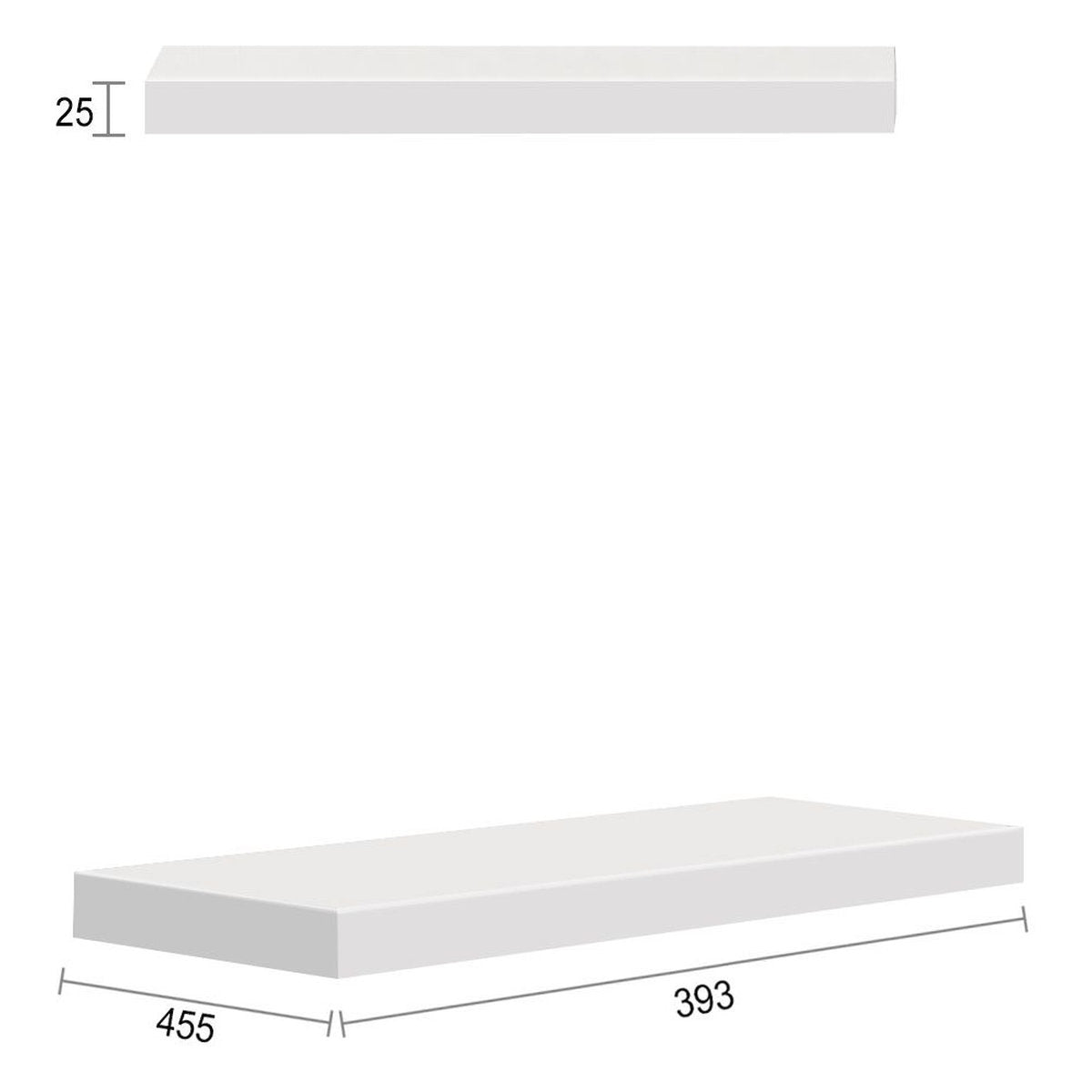Otti Boston 397X450x25 Matte White Leg Panel