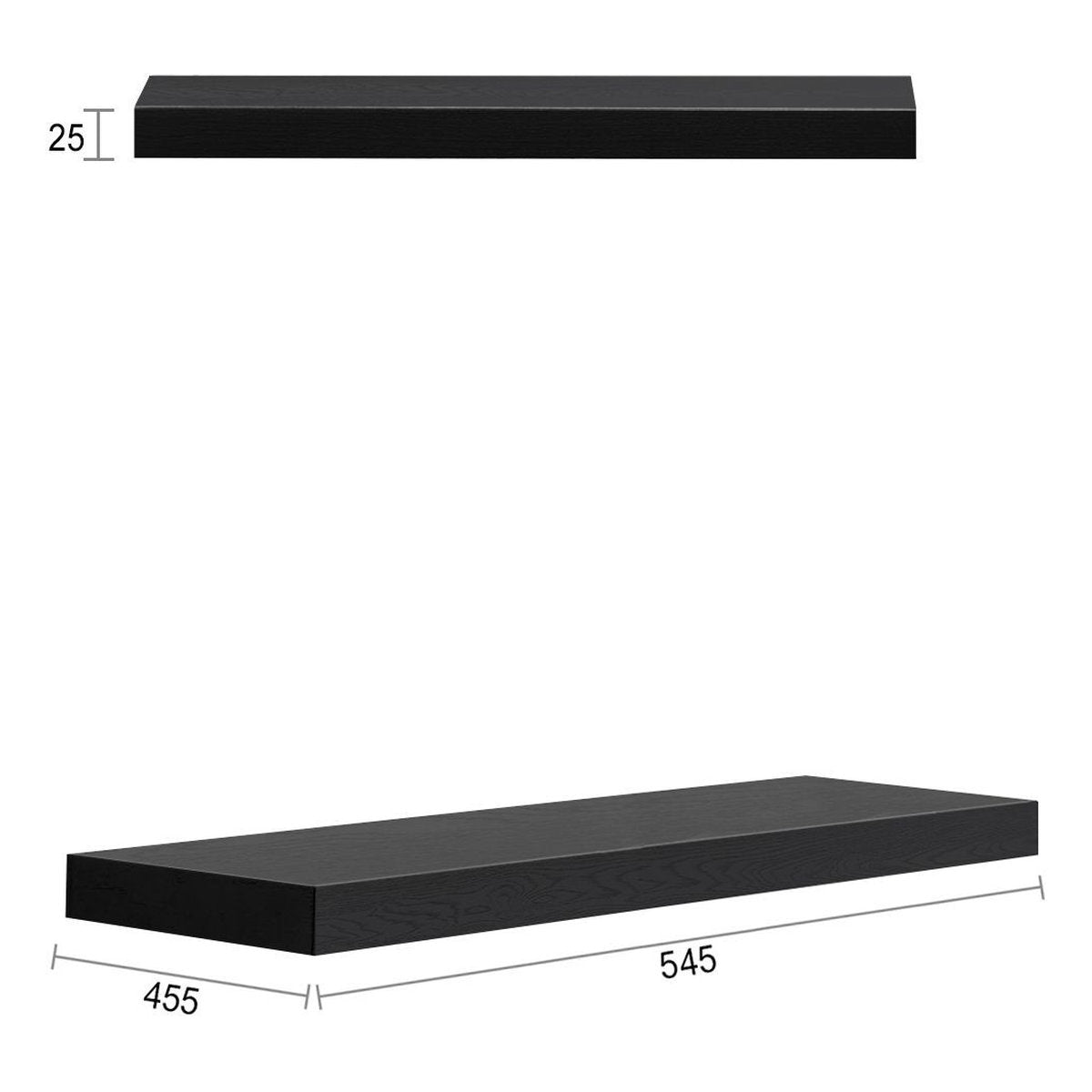 Otti Byron 547X452x25 Black Oak Leg Panel