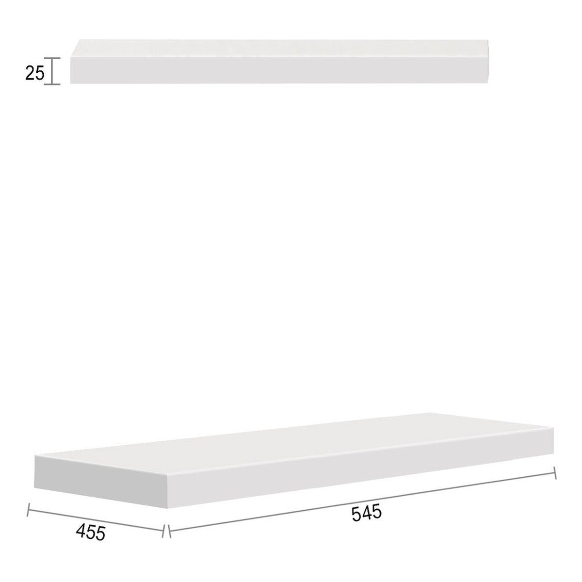 Otti Boston 547X450X25 Matte White Leg Panel