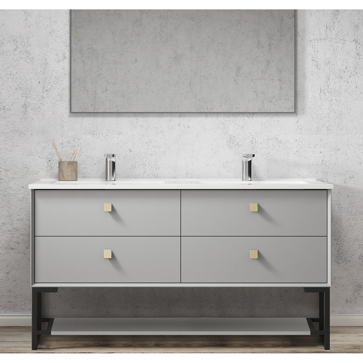 Otti Leg Boston 1500X450 Matte Light Grey