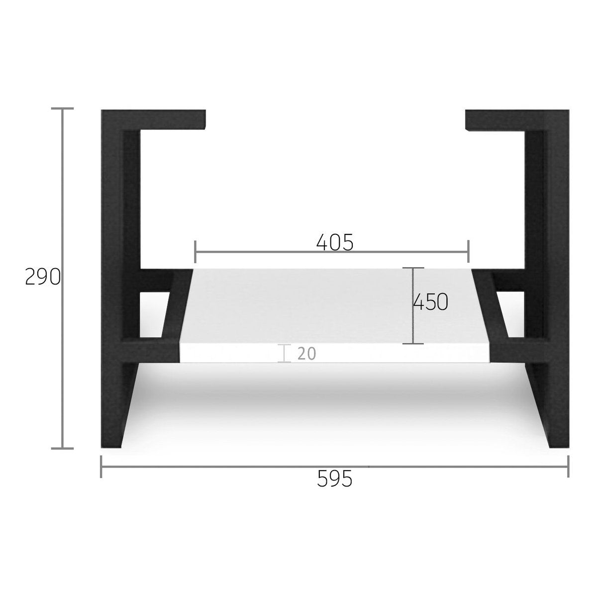 Otti Leg Boston 600X450 Matte White