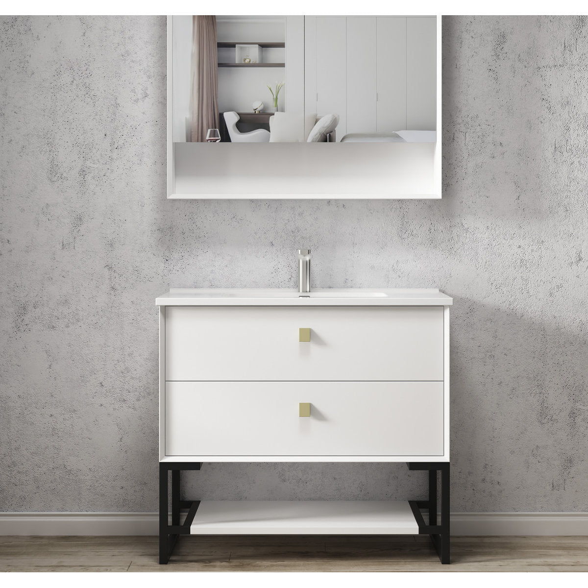 Otti Leg Boston 900X450 Matte White