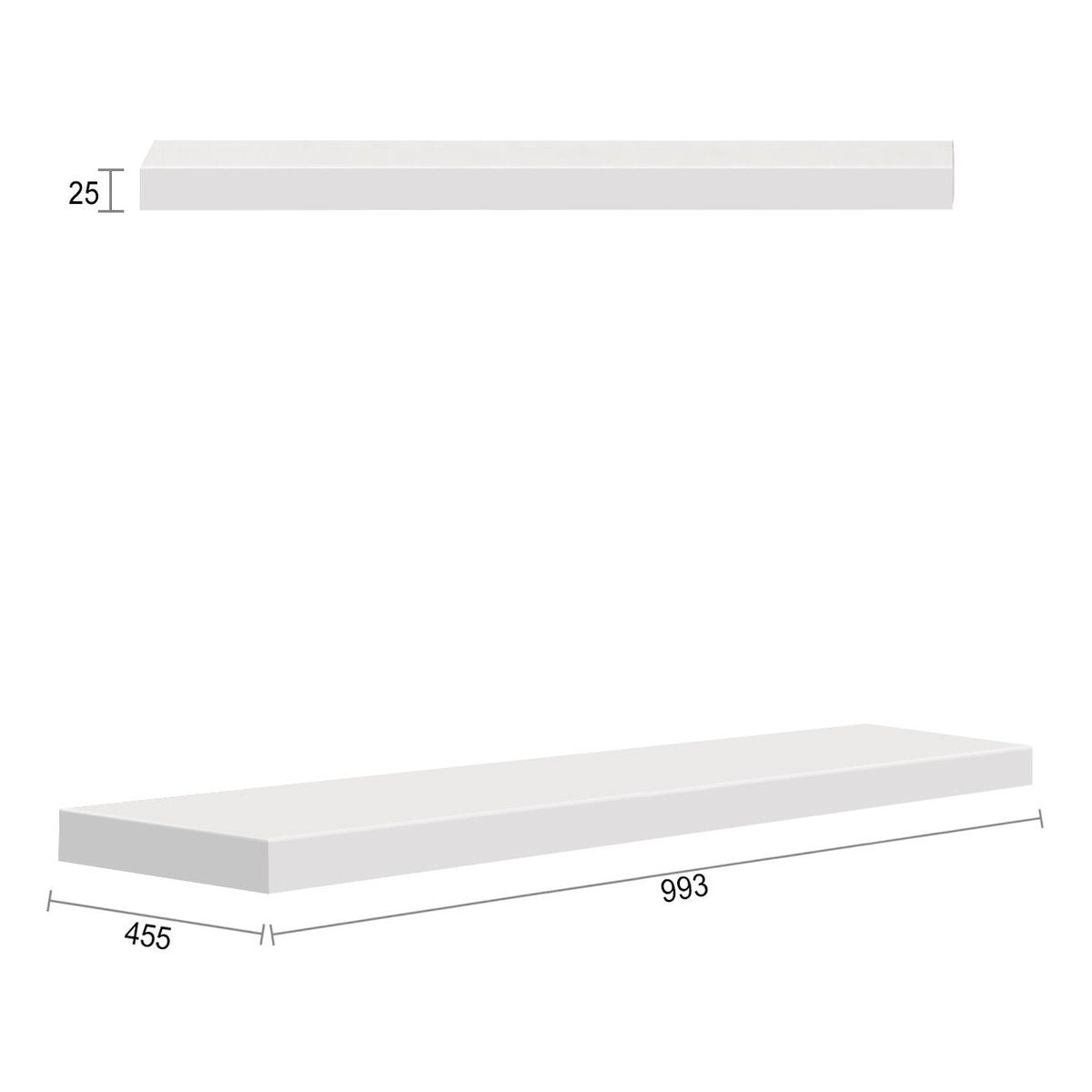 Otti Noosa 997X424x25 Matte White Leg Panel