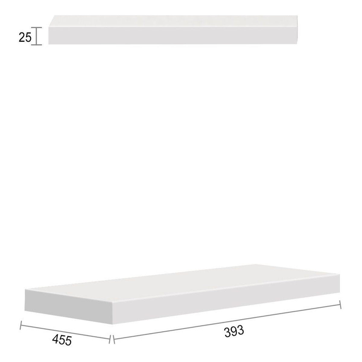 Otti Noosa 397X424x25 Matte White Leg Panel