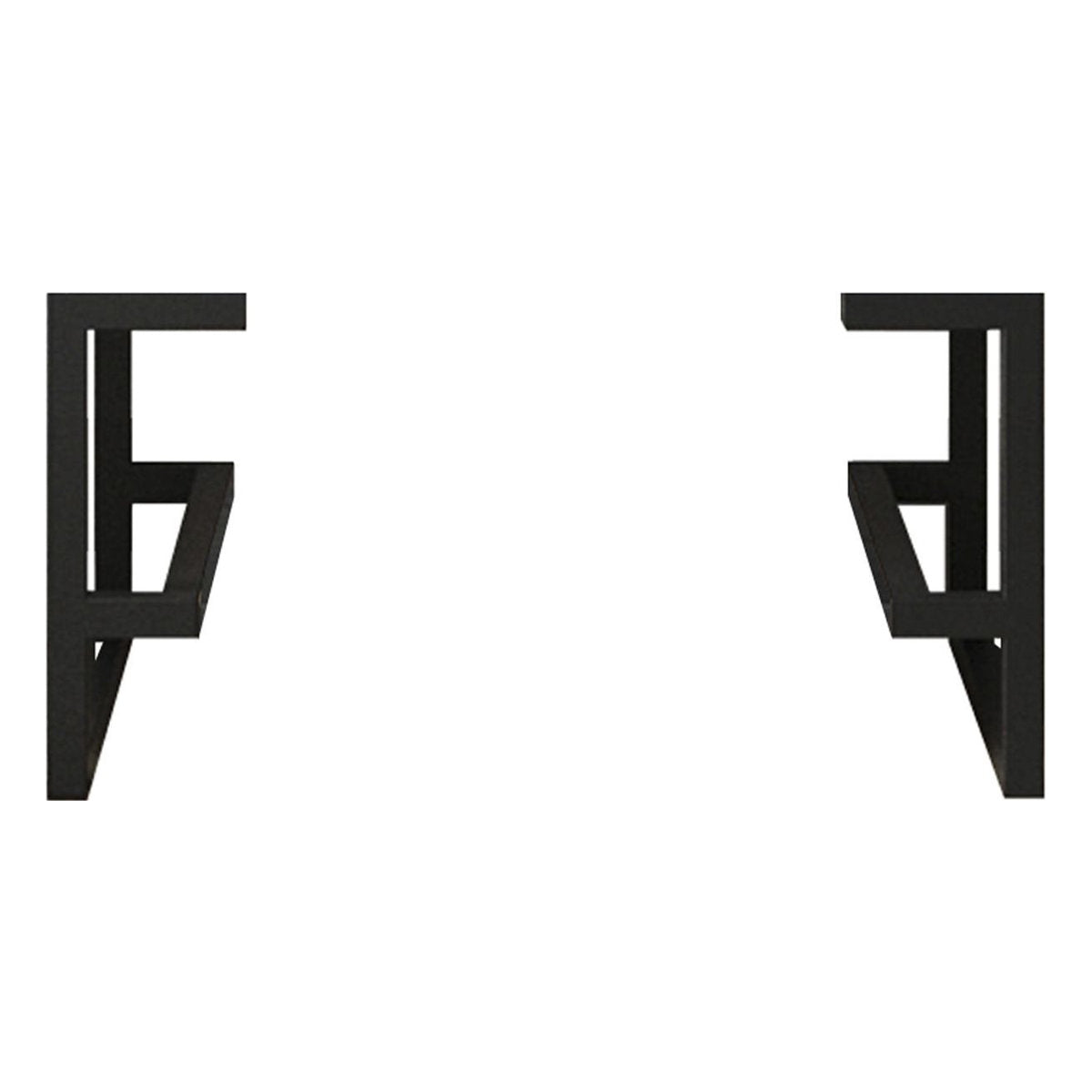 Otti Stainless Steel Frame Matte Black Leg for Noosa Vanity Only