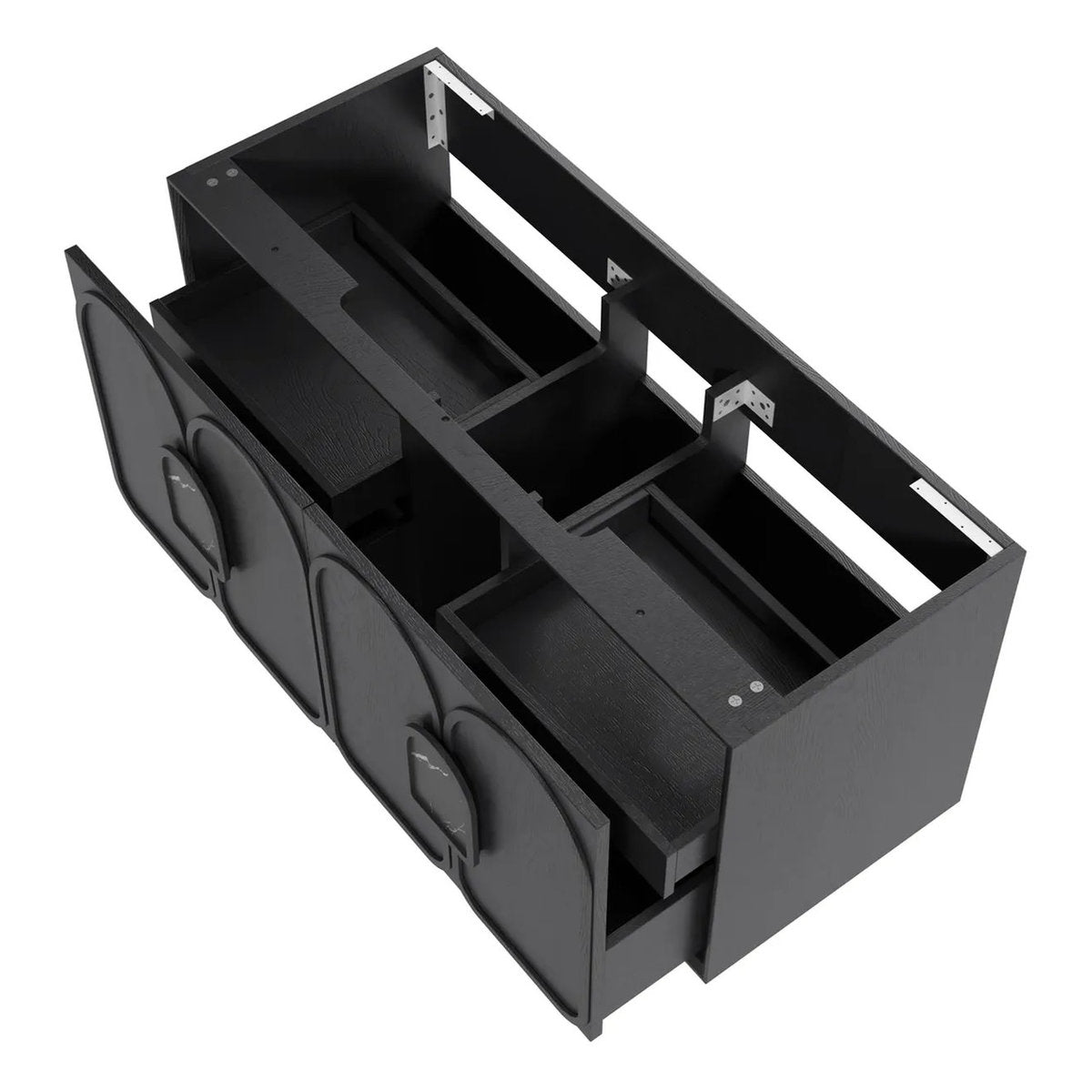 Otti Laguna 1200mm Black American Oak Wall Hung Cabinet