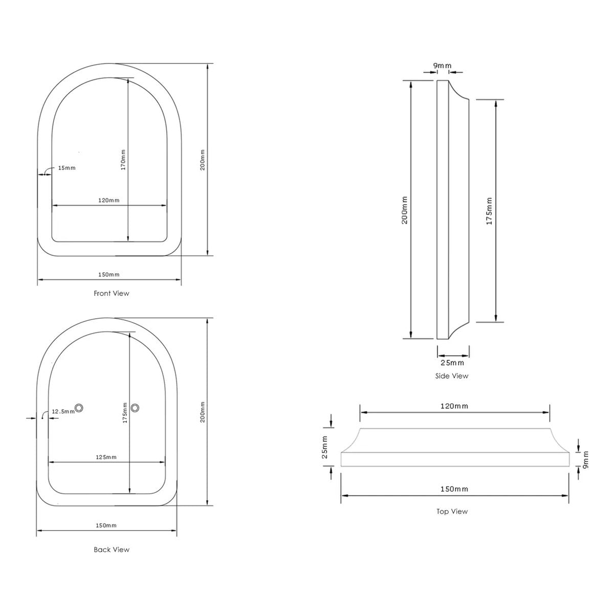 Otti Laguna White Handle Archie Frame Only