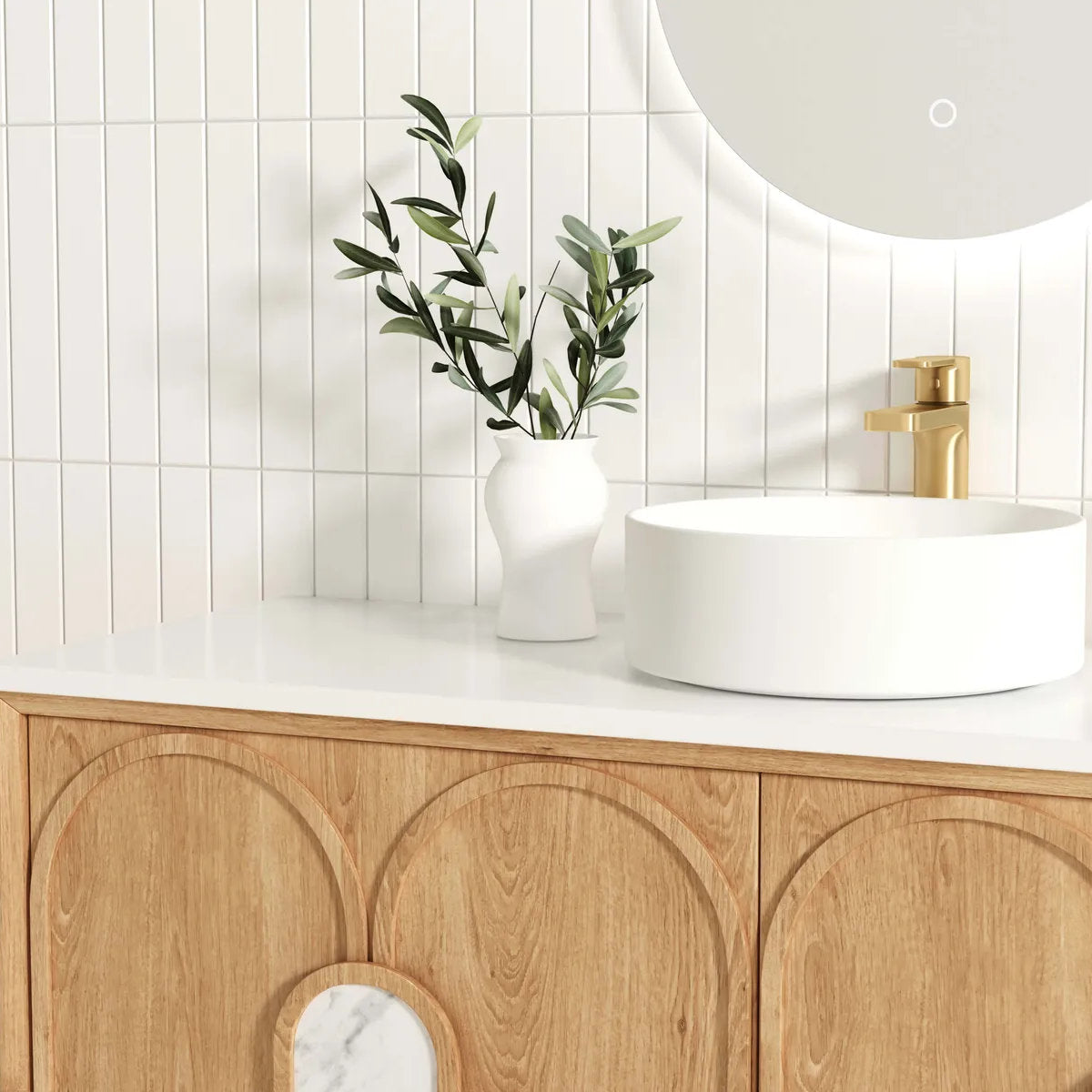 Laguna Mark II Woodland Oak 1200X460 Wall Hung Vanity