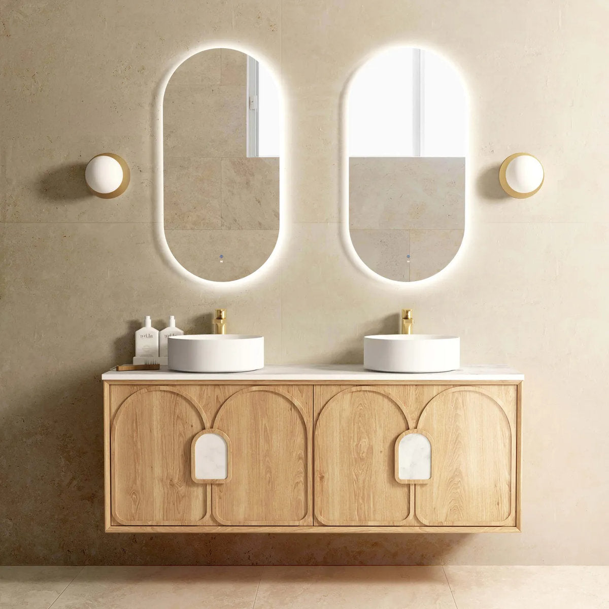 Laguna Mark II Woodland Oak 1500X460 Wall Hung Vanity