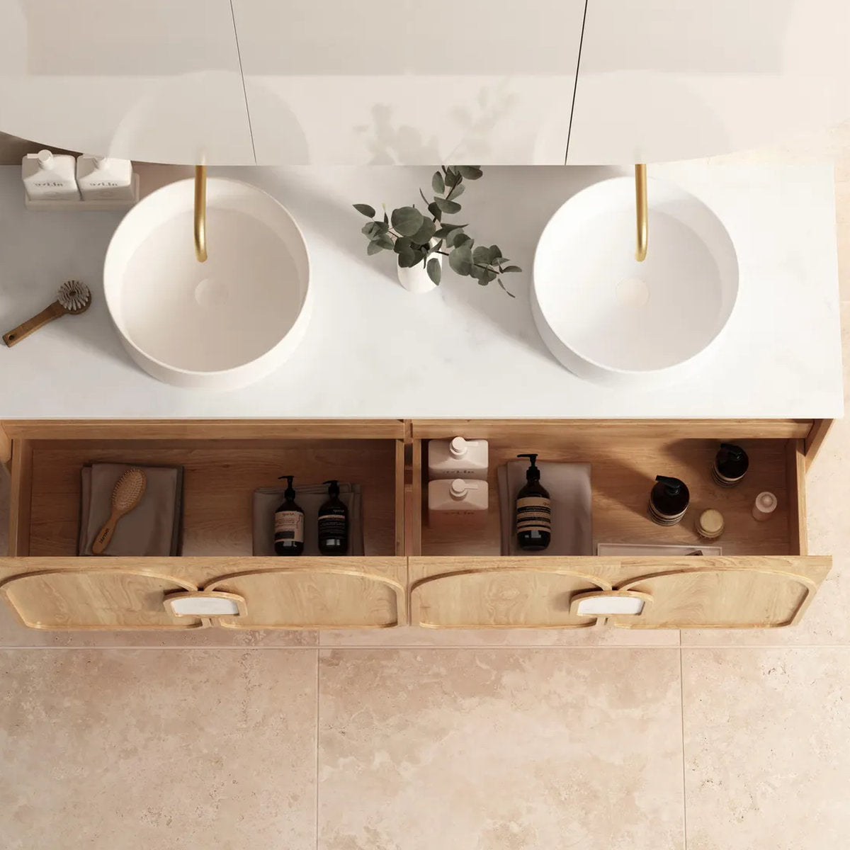 Laguna Mark II Woodland Oak 1500X460 Wall Hung Vanity