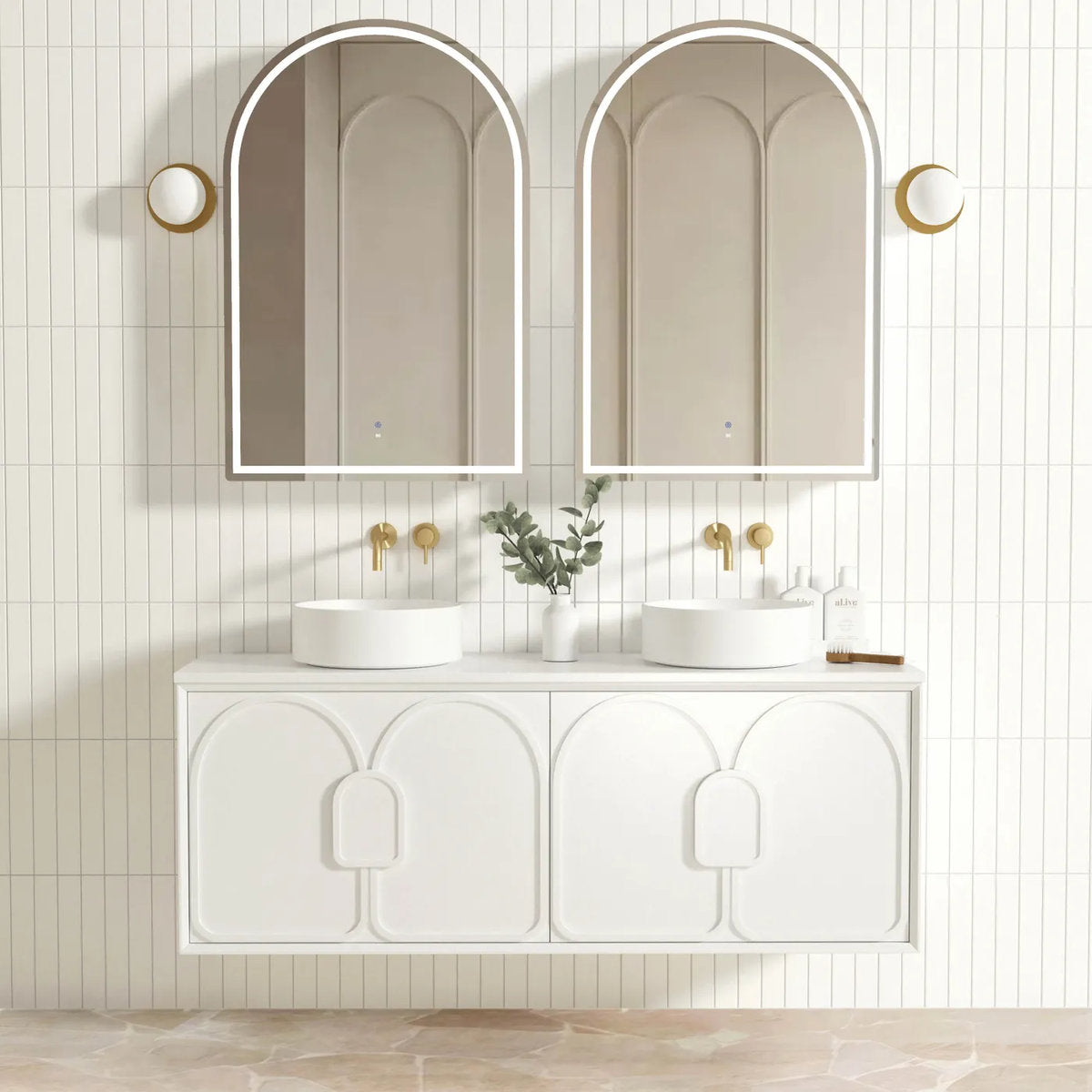 Laguna Mark II Matte White 1500X460 Wall Hung Vanity