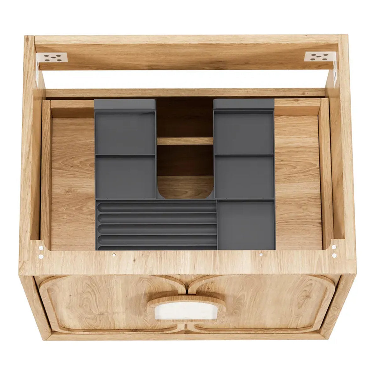 Laguna Mark II Woodland Oak 600X460 Wall Hung Vanity